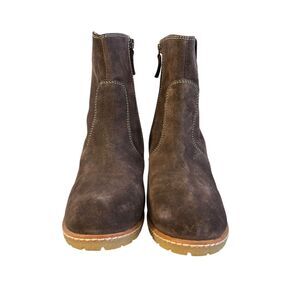 Boden Women's Wedge Ankle Boot Size EU 40 (US 9) Brown Leather